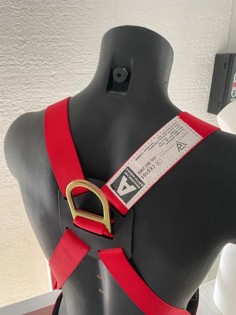 Imbracatura di Sicurezza Anticaduta 2 Punti D’attacco, MIRA 16A Imbracatura Anticaduta per Ponteggio, 1 Anello Dorsale, 2 Frontali