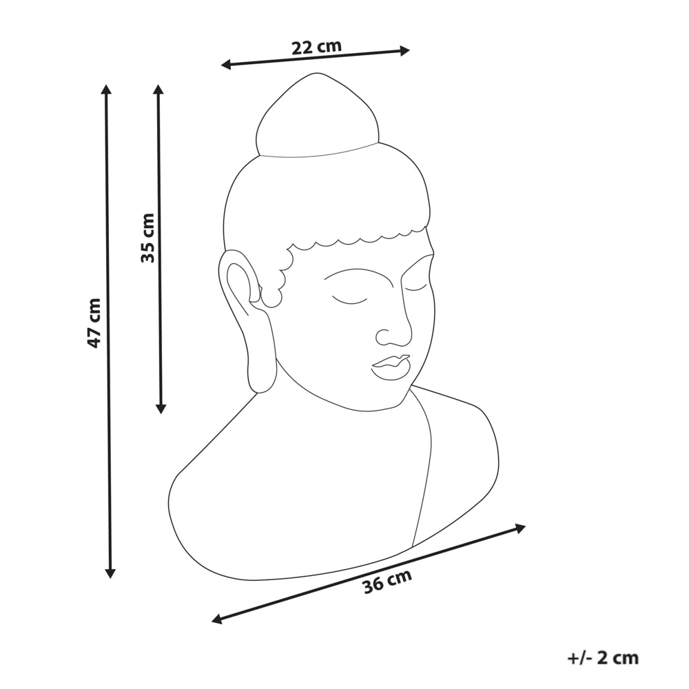 Figurina decorativa Statua di Buddha in magnesio nero e oro Statuetta Ornamento Finitura afflitta Accessori per la decorazione