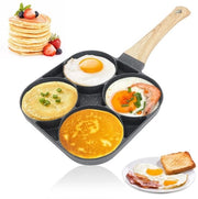 Pannetto per Pannocchene 4 Fessure - Antiscivolo - Pannetto per Uova/Omelette - Per Induzione/Gas - Materiale Bakelita - Facile da Pulire