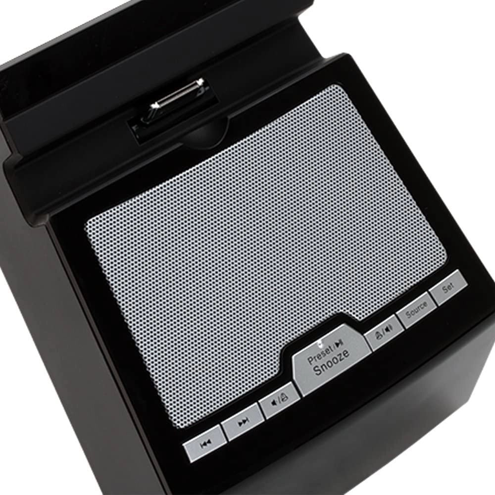 Trade Shop - Orologio Sveglia Per Iphone/ipod Docking Station Lettore Audio Mp3 Aux Radio -