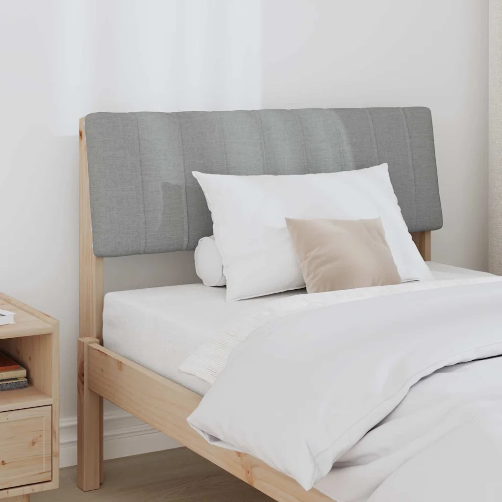 Testiera | Testata imbottita Grigio chiaro 90 cm Pino massello