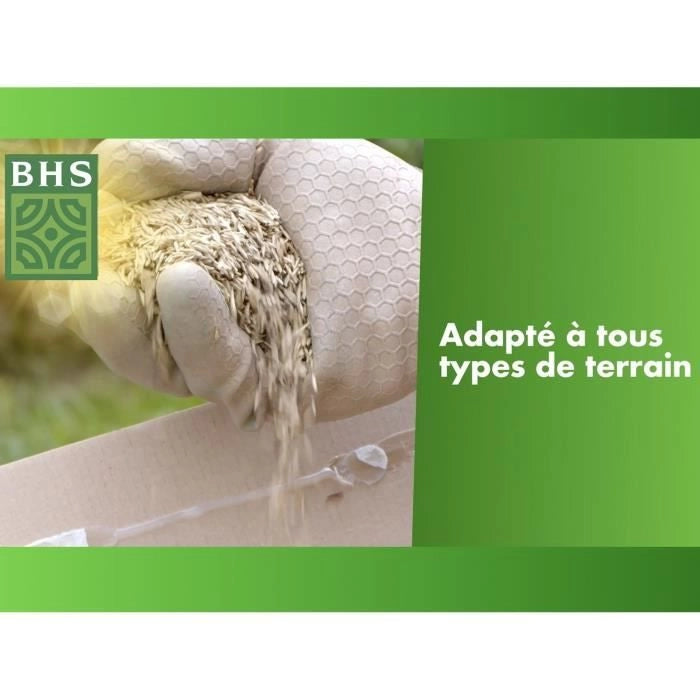 Rigenerante per terreni asciutti - BHS - 1 kg  40 mq  Robusto e durevole, con eccellente resistenza e tolleranza al calpestio.