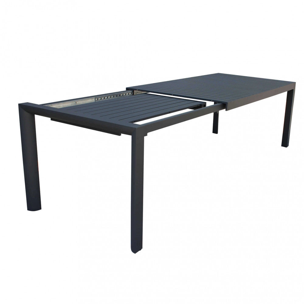 Tavolo Allungabile Houston 160/240x100x74 h cm in Alluminio Antracite