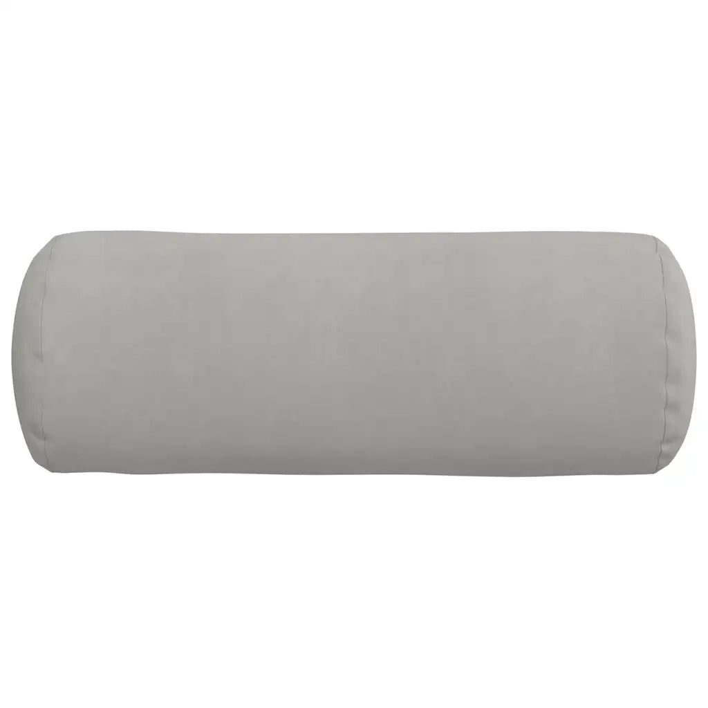 Cuscini a rullo 2 pcs Grigio chiaro Ø 25 x 70 cm