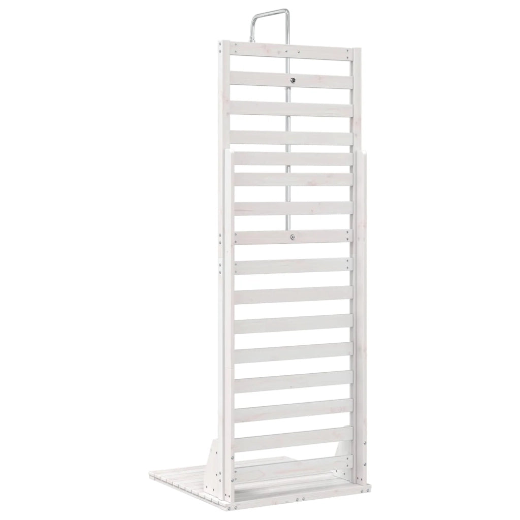 Doccia da esterno 225 cm Legno massello di pino e acciaio inox 886349