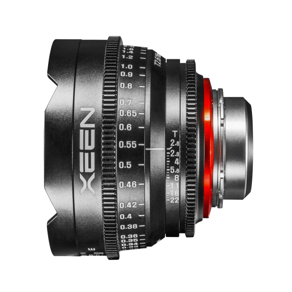XEEN Cinema 16mm T2.6 PL obiettivo full frame MF Cine Video per alte risoluzioni con ruote dentate follow focus