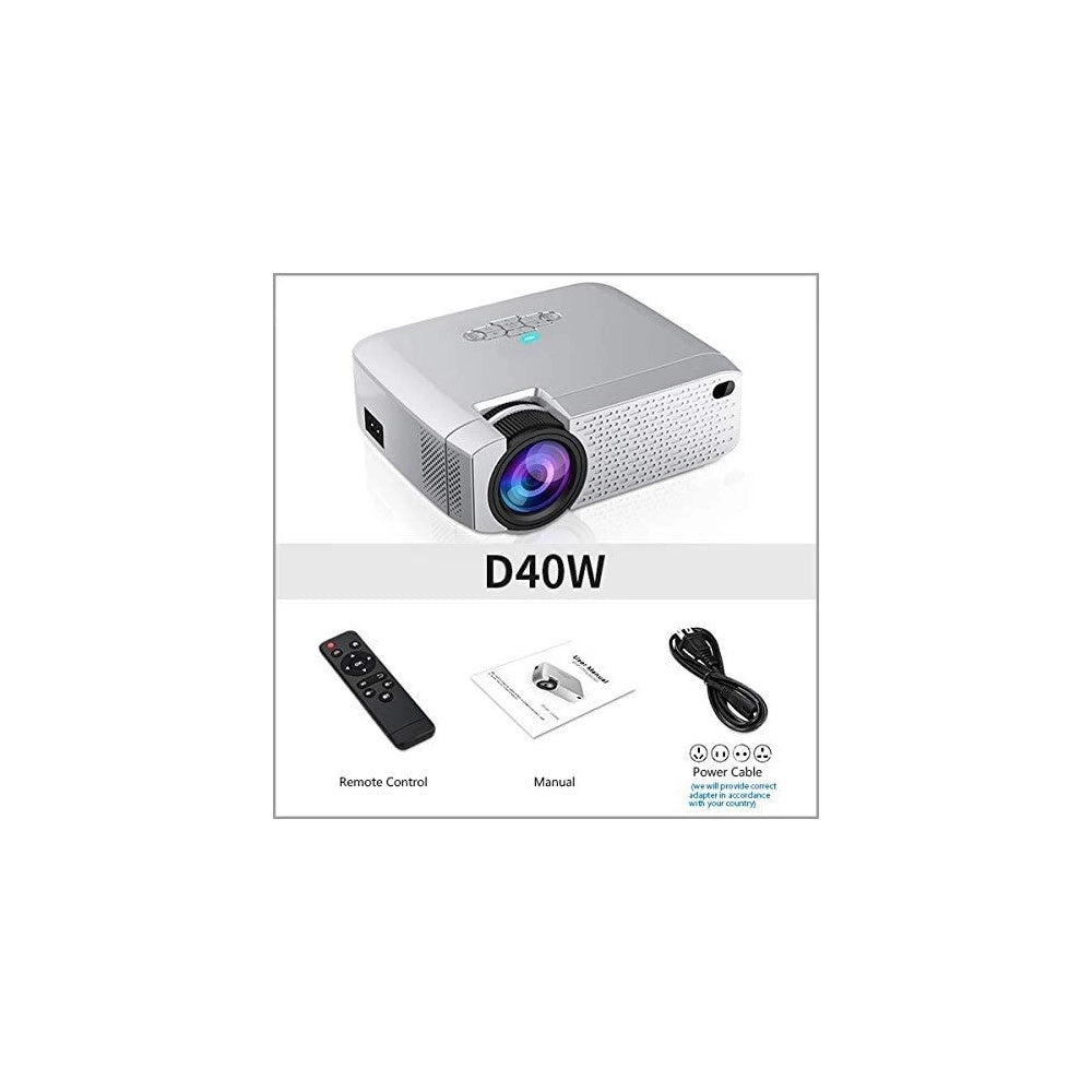 Trade Shop - Proiettore Wifi Led Proiezione 36-150 Pollici 5600 Lumen Usb Hdmi Vga Sd Q-a16b -