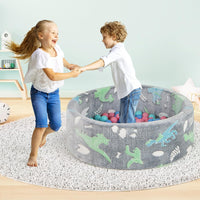 86 x 30 cm/200 Palline ∅5,5 cm Piscina di Palline Colorate per Bambini Luminosi nel Buio, Vaso con Palline in Schiuma Morbido e Lavabile in Lavatrice, Piscinatta da Gioco