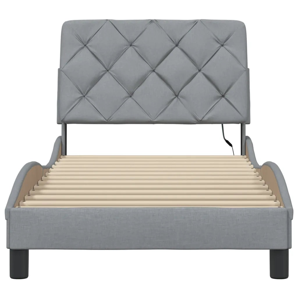 Giroletto con LED senza Materasso 80x200 cm Tessuto 3310629