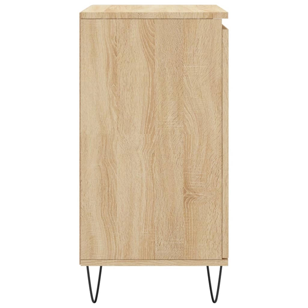 Buffet credenza cassettiera armadio mobile contenitore organizer cucina soggiorno rovere Sonoma 60 x 35 x 70 cm legno ingegnerizzato marrone 02_0031608