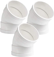 3 pezzi di connettore a T in PVC 45 gradi - 50mm