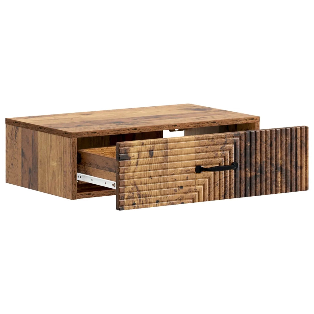 Tavolino da Parete Laterale Legno antico 59 x 34,5 x 17 cm 898663