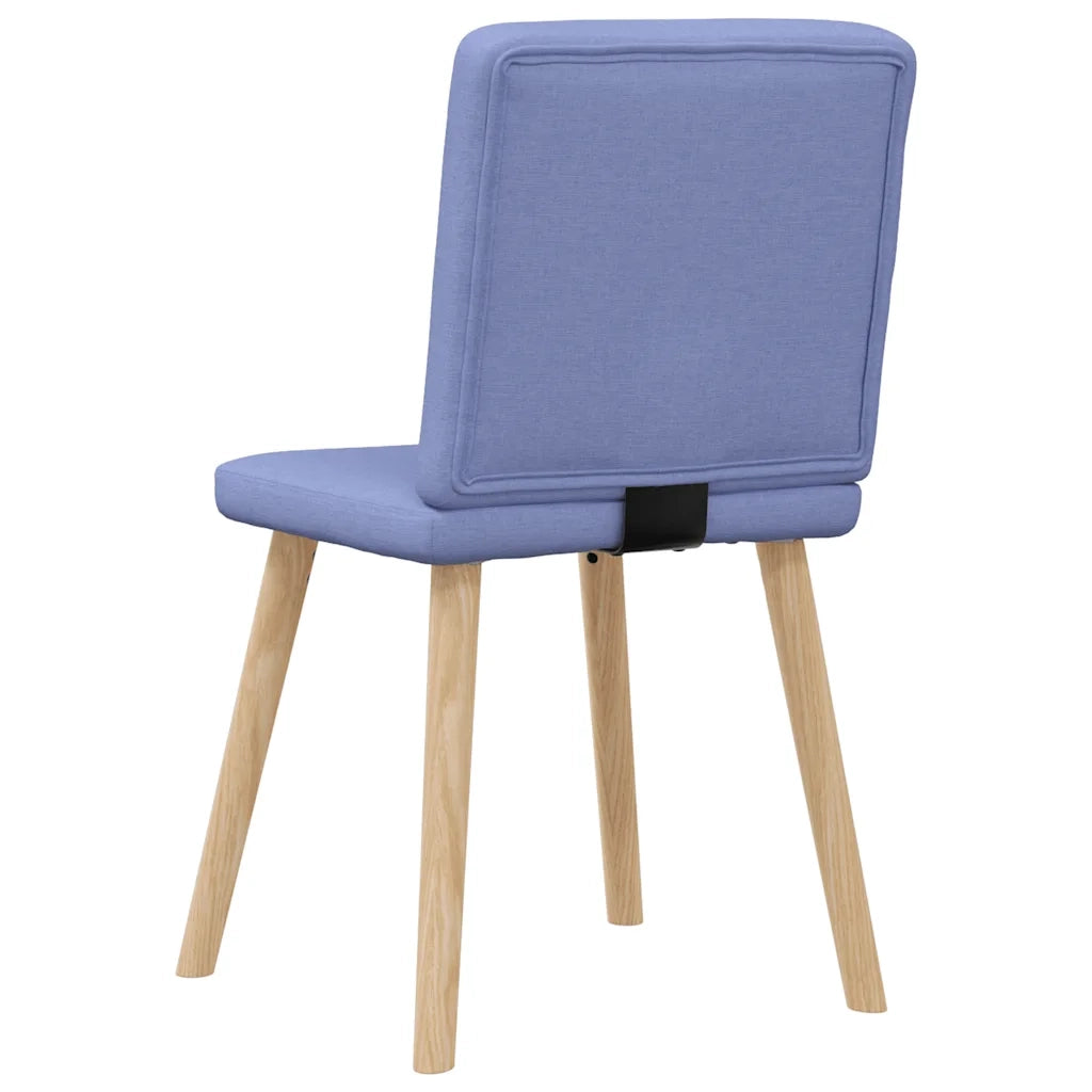Sedie da Pranzo 4 pz Blu Jeans in Tessuto 3315307