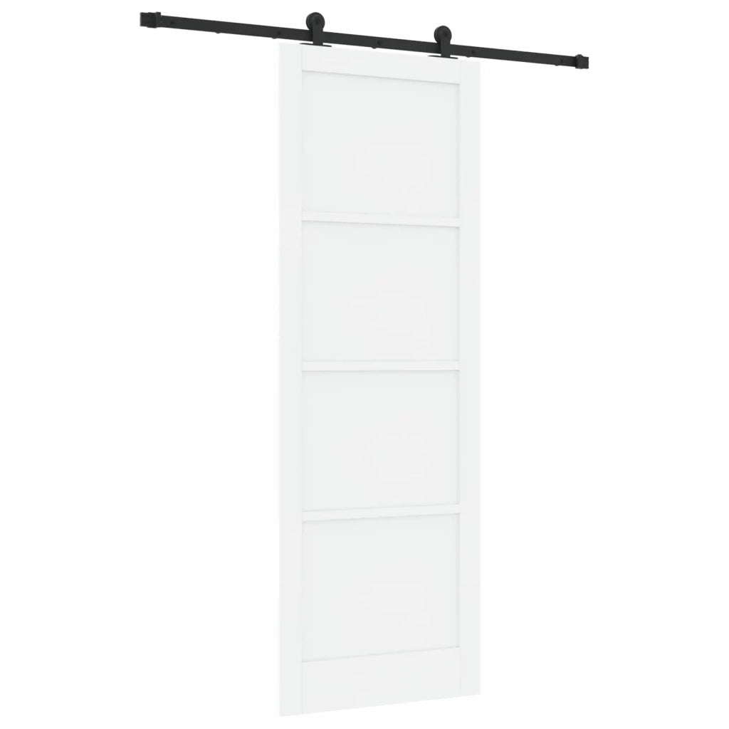 Porta scorrevole Bianco e Nero 83 x 232 cm