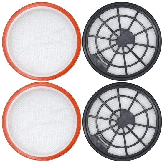 Set di filtri 4 pezzi - filtro di protezione del motore - filtro dell'aria di scarico - adatto per Dirt Devil - materiali di alta qualità - duraturo - filtro per aspirapolvere