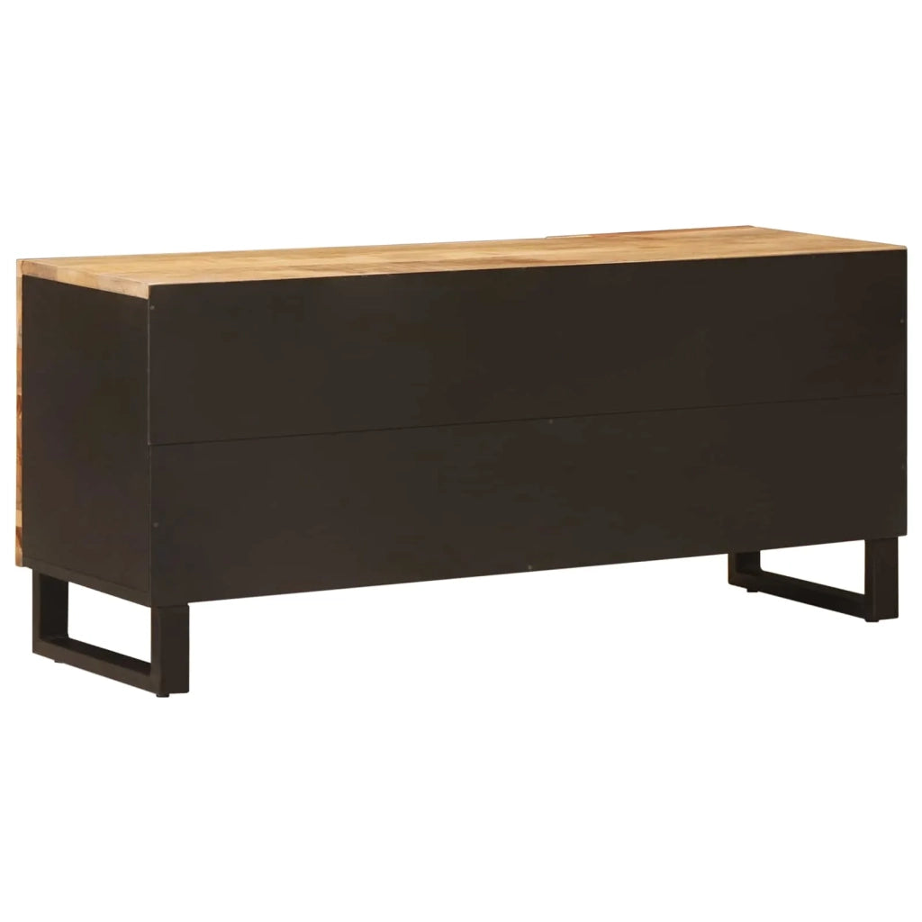 Mobile TV Marrone 105 x 33 x 46 cm Legno di mango massello
