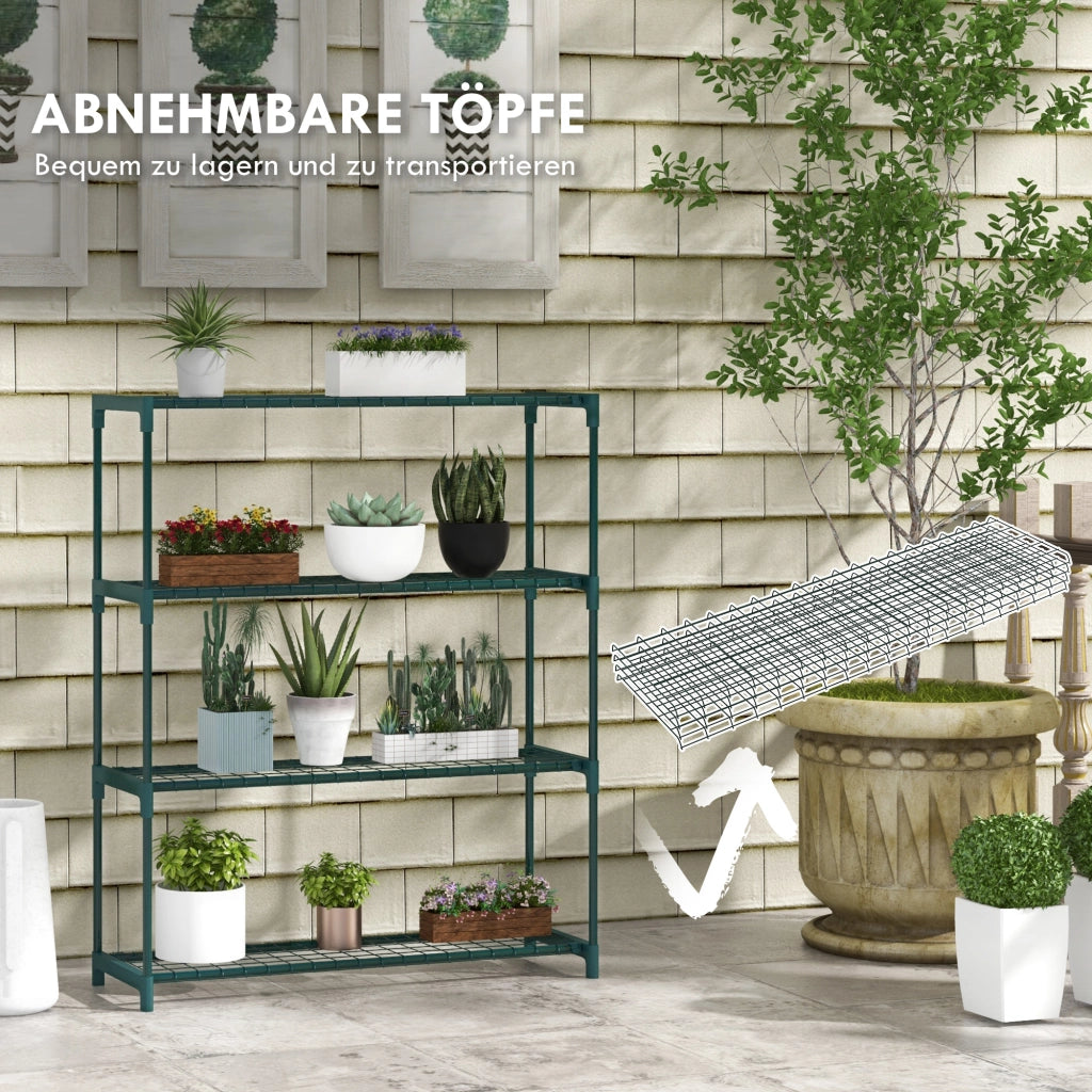 Libreria da piante ¨C Zephmum ¨C 89x28x107, verde scuro