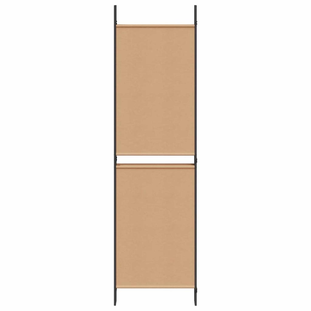 Divisorio Ambienti | Divider per stanze | Paravento a 5 Pannelli Beige 250 x 180 cm Tessuto