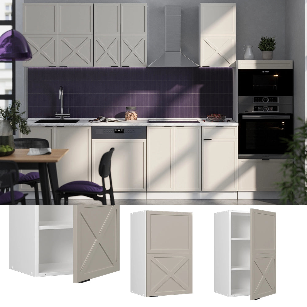 Vicco Pensile da cucina GrigioBeige 45 cm