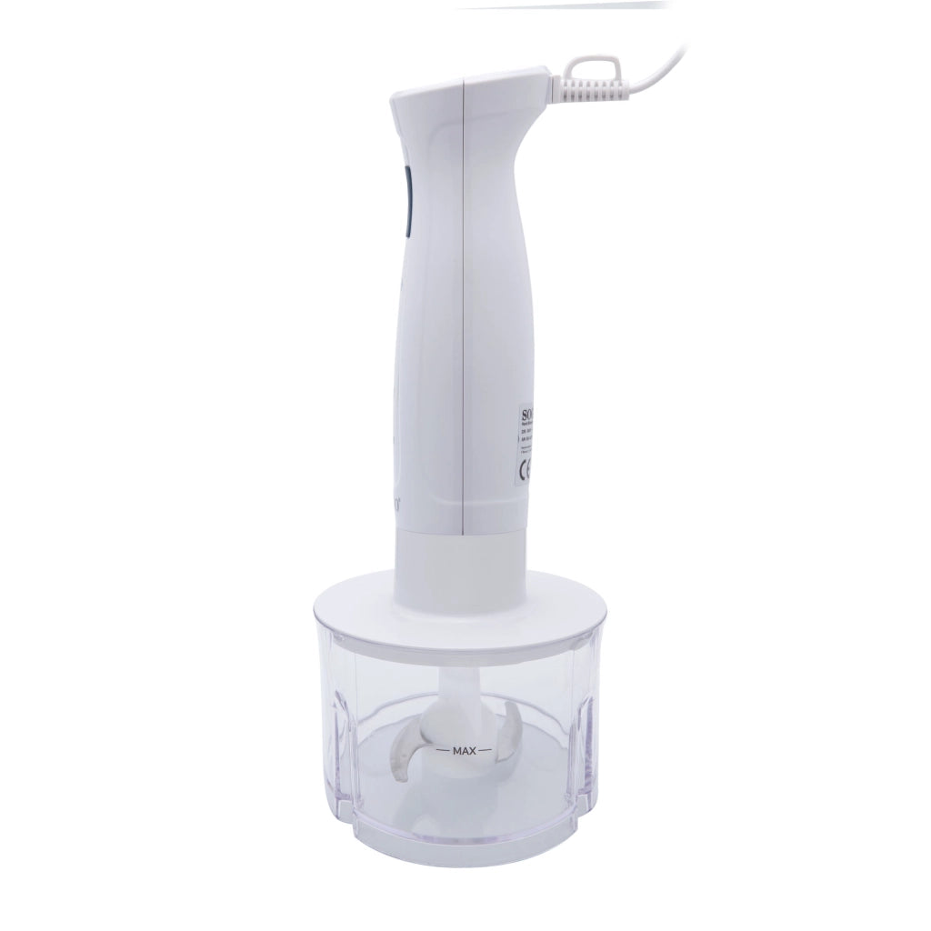 Frullatore a immersione elettrico 400W, tritatutto 300ml, frusta montapanna, bicchiere graduato 700ml cucina - SOGO