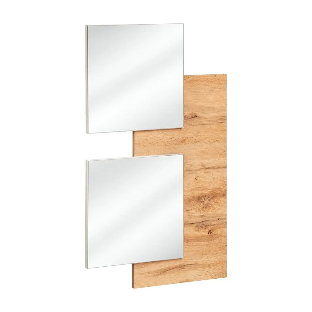 Mobile da ingresso TORTH 2 - Set completo - Colori rovere e bianco - Design moderno e pratico