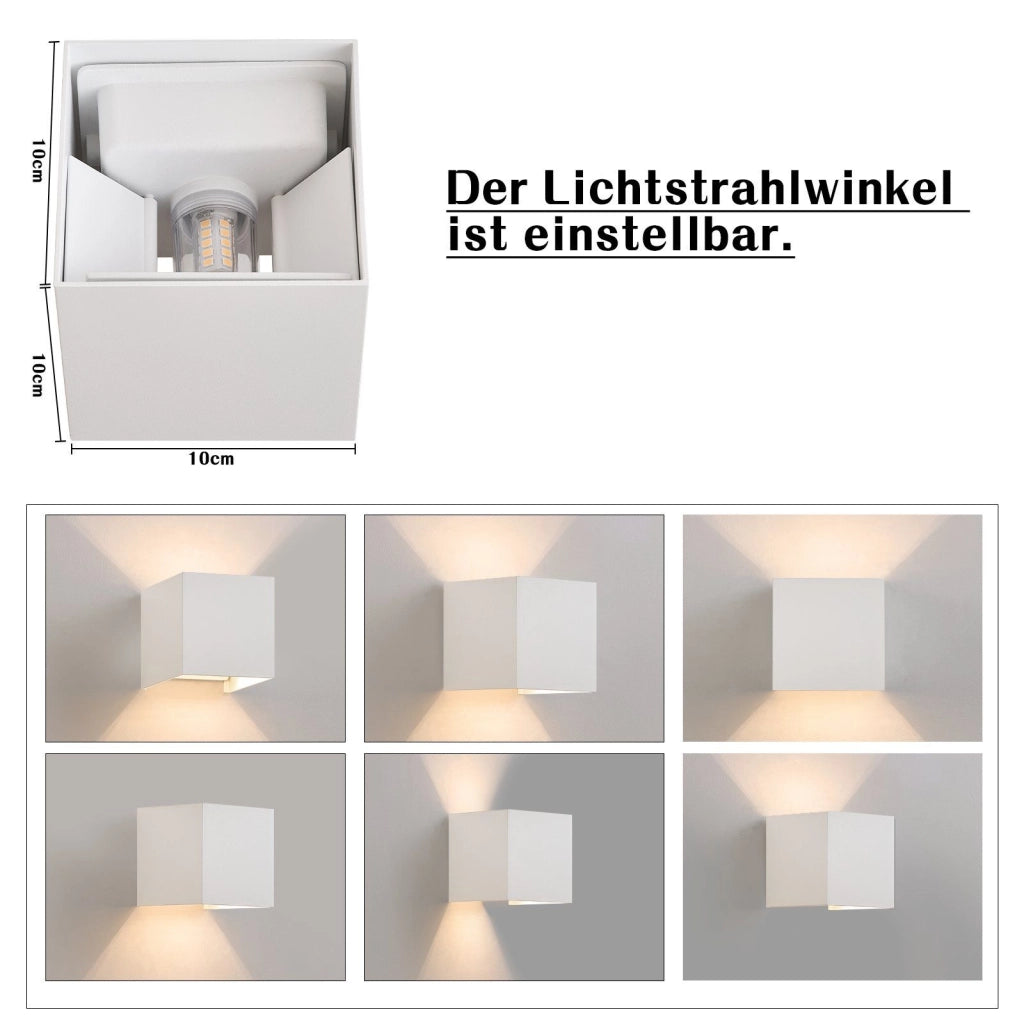 ZMH Applique da esterno a LED moderna applique da parete con grado di protezione IP65