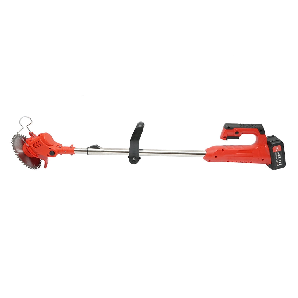 Decespugliatore elettrico estensibile da 850 W, batteria al litio da 21 V/3000 mAh, velocità 18000 giri/min, accessori inclusi