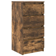 Credenza | Madia | Buffet da pranzo | Armadio da pranzo Rovere Fumo 37,5x35x76 cm in Legno Multistrato
