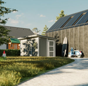 Casetta da Giardino di QUALIT? PREMIUM 8,7m?²-L412xW279cm - TIMBELA M904