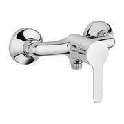 Miscelatore doccia esterno in ottone cromato lucido design sottile P3 di Paini
