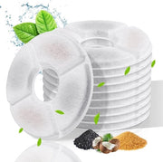 12 Filtri per fonte per animali - Filtri per fonte per animali - kit di filtro per animali - Filtri a carbonio rotondi - Fonte per animali - Fonte per animali - Set di guarnizioni - per animali domestici - 12,5*3,5cm - Fonte - Guarnizioni