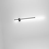 Applique Contemporanea Clock Alluminio Nero Acrilico Led 12W 3000K