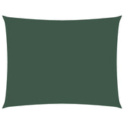Parasole a vela | Telo Ombra | Vela da ombra Oxford Rettangolare 5x7 m Verde Scuro