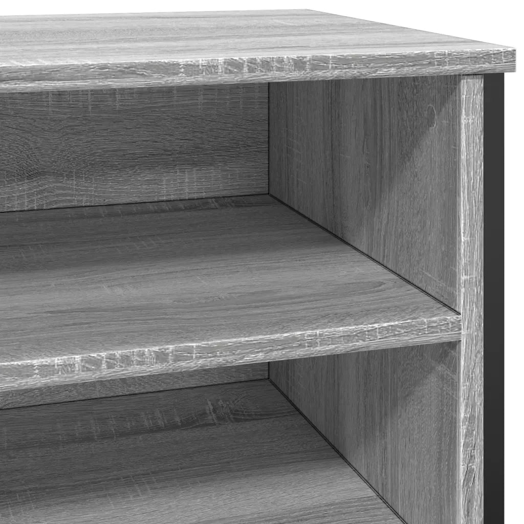 Scarpiera-Scaffale per scarpe Grigio Sonoma 80x38x78 cm in Truciolato