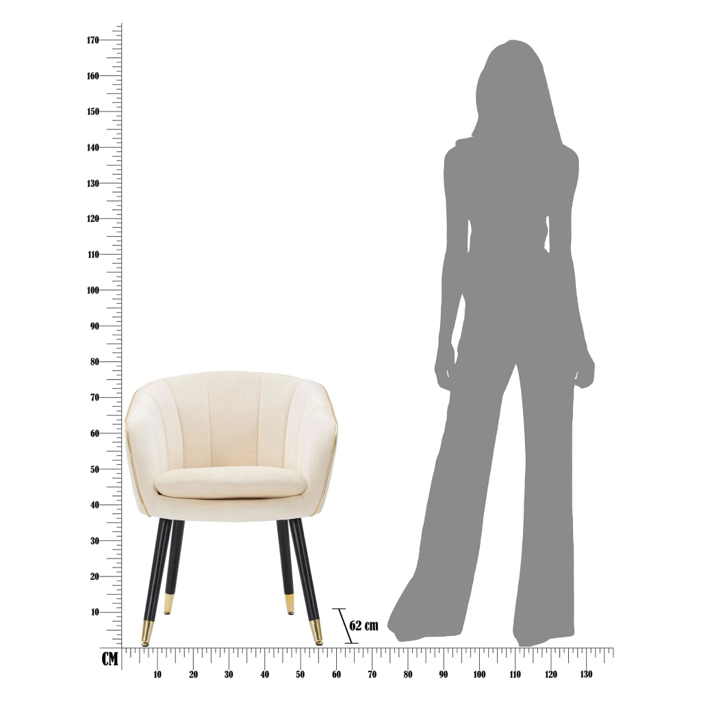 Poltroncina Cachi, Poltrona Braccioli, 62x58x78h cm Bianco