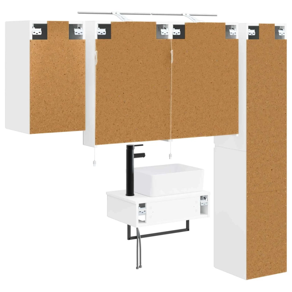 Set di mobili per il bagno 5 pcs Bianco 3407263