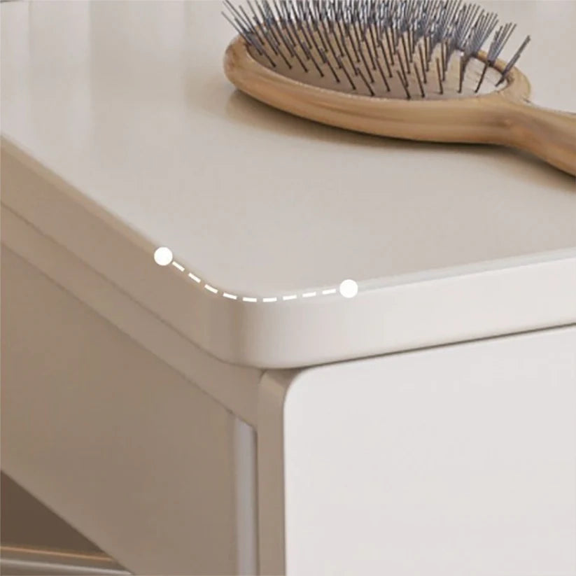 Tavolo da Trucco Bianco 80x40x125,5 cm Moderno e Salvaspazio