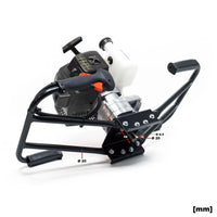 Mototrivella a benzina, manovrabile da 2 persone con motore di 3 CV 2.2kW 63,3ccm, Trivella a scoppio