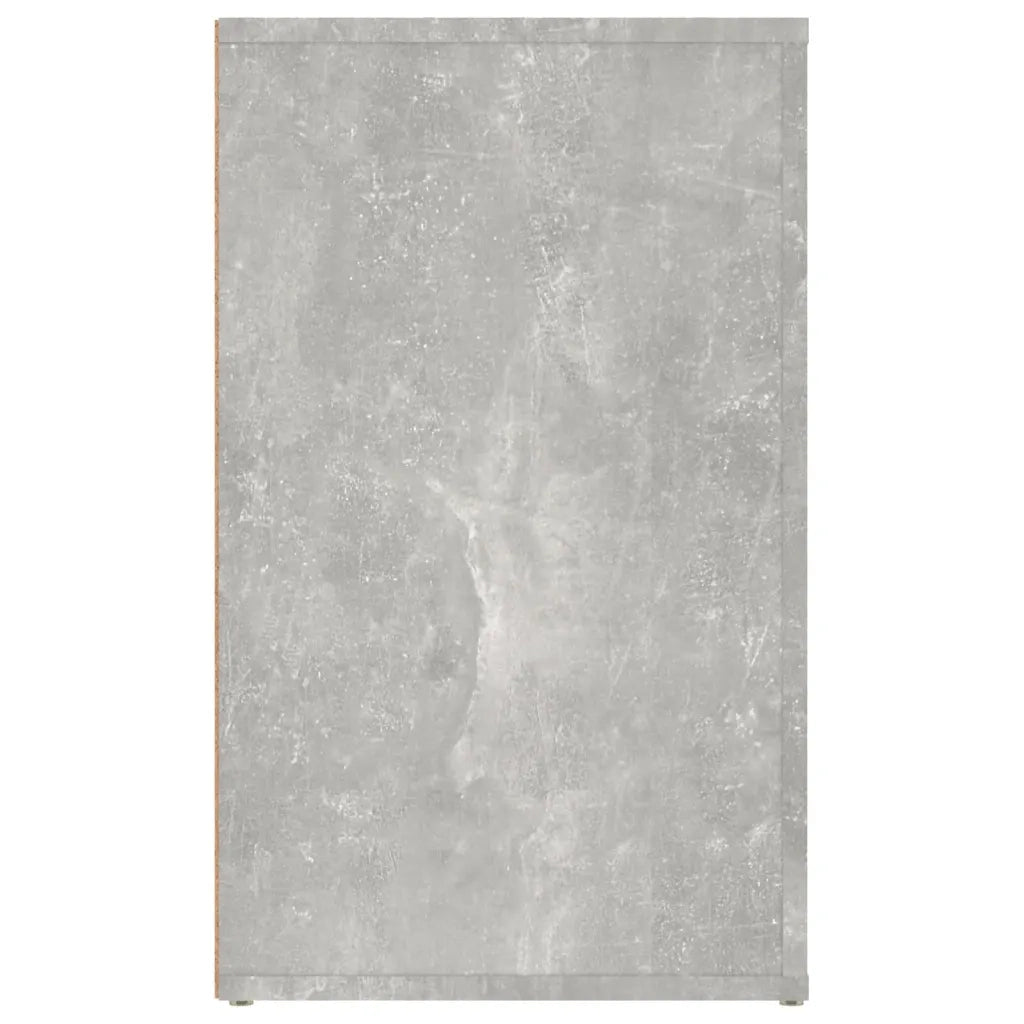 Comodino Grigio Cemento 50x36x60 cm in Legno Multistrato 816716