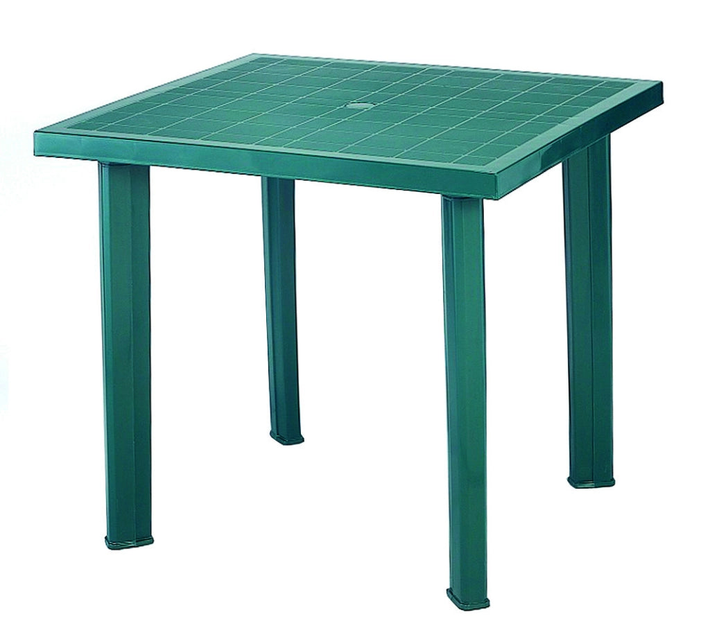 TAVOLO DA GIARDINO FIOCCO VERDE CM.80X75X72H.  cm.80x75x72h.  peso kg.6,2