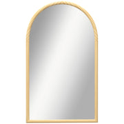 Specchio ad arco in legno per parete ¨C zephmum ¨C naturale 110x65 cm