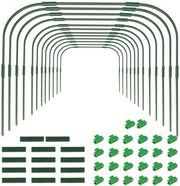 Tunnel di protezione per piante - 12 pezzi - Rete di protezione per piante - Serra - Tunnel metallico per piante - 80 x 90 cm - Ideale per letti di verdura - Giardino di piante