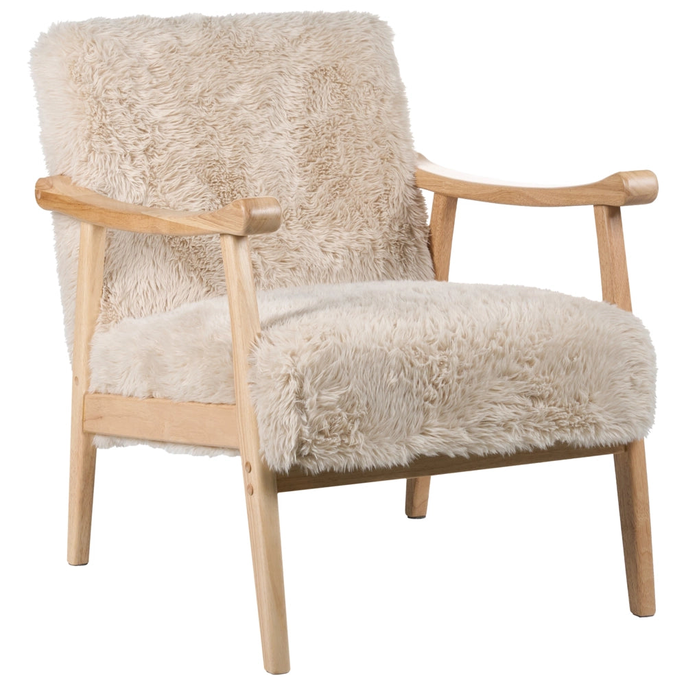 Poltrona Marrone Poliestere Ecopelle Rivestimenti Design Retrò Struttura in legno Braccioli Soggiorno