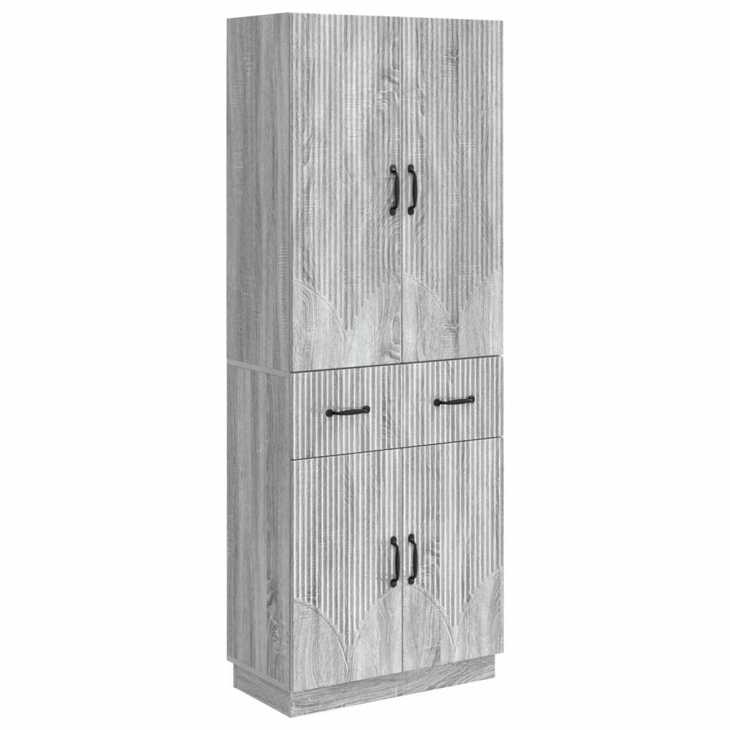 Set di armadi 2 pcs Sonoma grigio Legno ingegnerizzato 3416832
