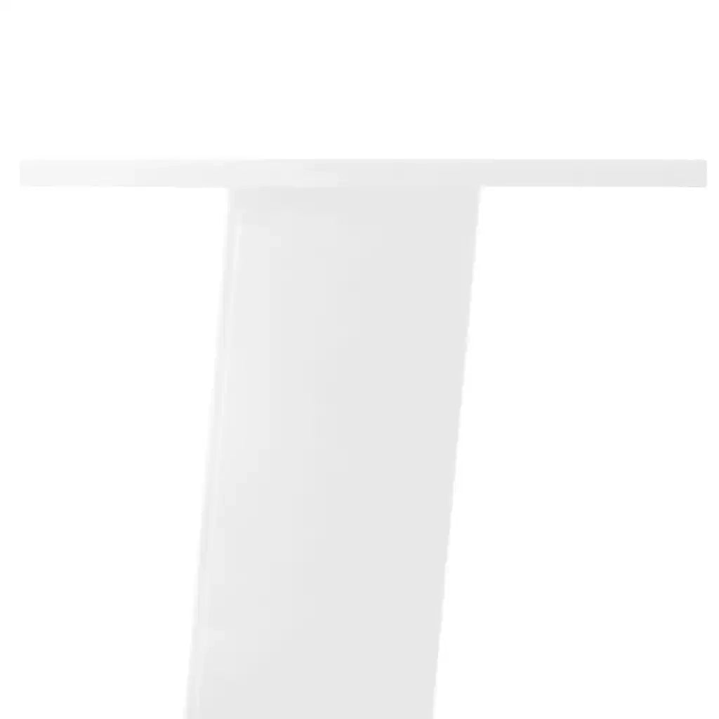 vidaXL Gambe per tavolo consolle 4 pz bianche 72 cm in acciaio
