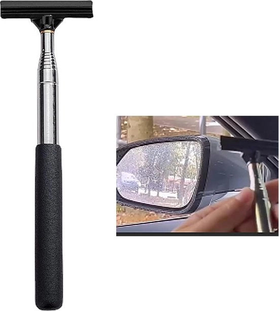 Tirante per finestre auto, specchietto retrovisore estensibile, lavavetri auto tirante finestra, gettata d'acqua per doccia, gettata d'acqua per bagno, lunghezza di estensione fino a 98 cm