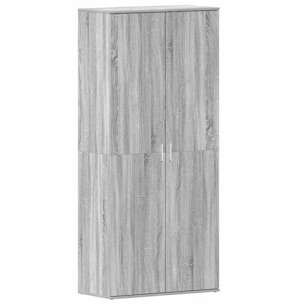 Mobile per scarpe con porta Grigio Sonoma 80 x 39 x 178 cm 3333871