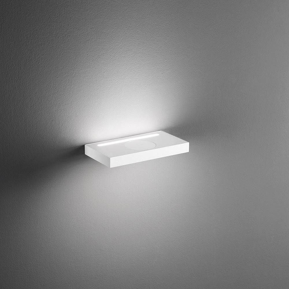 Applique Moderna Floor Alluminio Bianco Acrilico Led 18W 3000K
