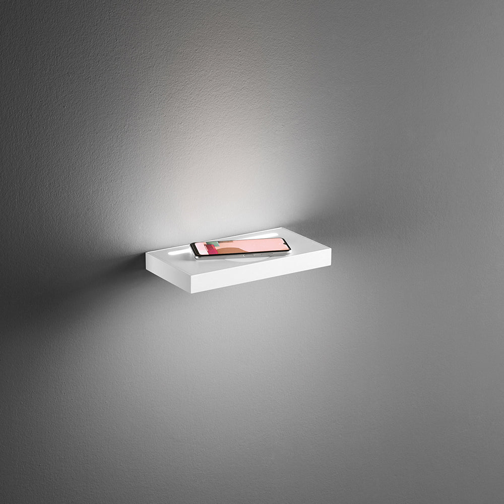 Applique Moderna Floor Alluminio Bianco Acrilico Led 18W 3000K