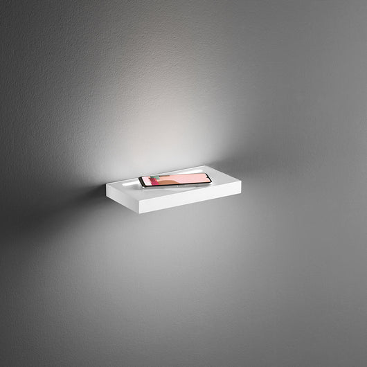 Applique Moderna Floor Alluminio Bianco Acrilico Led 18W 3000K
